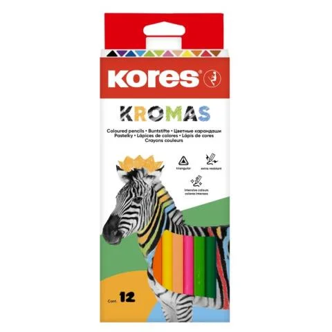 Jen Po Omezenou Doba Pastelky KORES KROMAS trojhranné 12ks